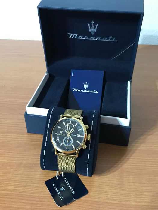 Relógio Maserati Dourado & Preto