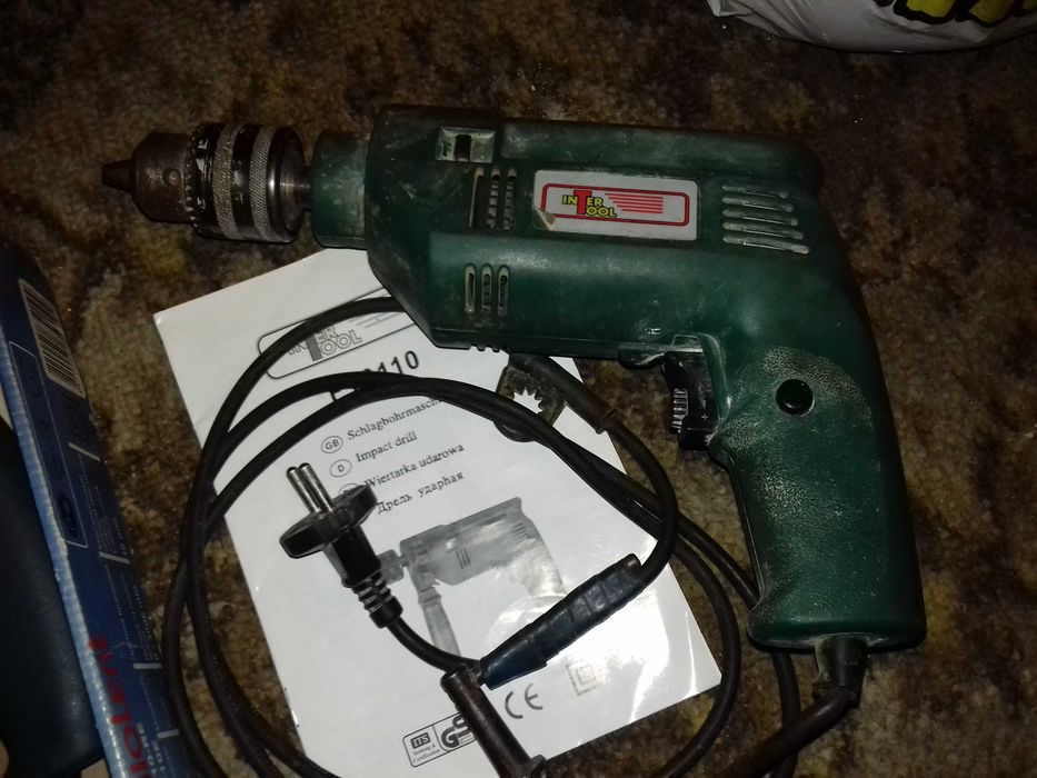 Ручна Дрель Intertool + патрон