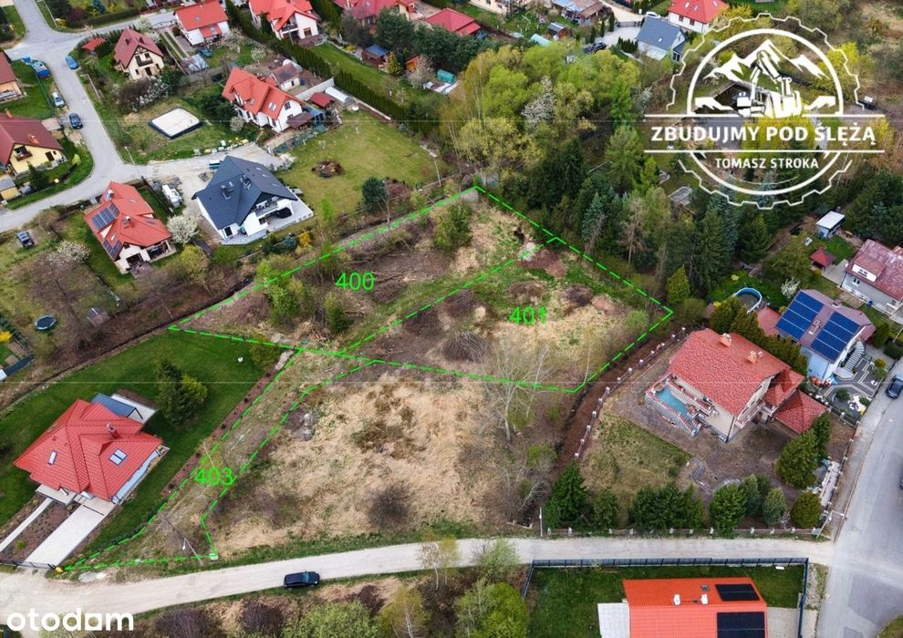 Działka budowlana w Sobótce – zielone otoczenie i świetna lokalizacja - Widok 3