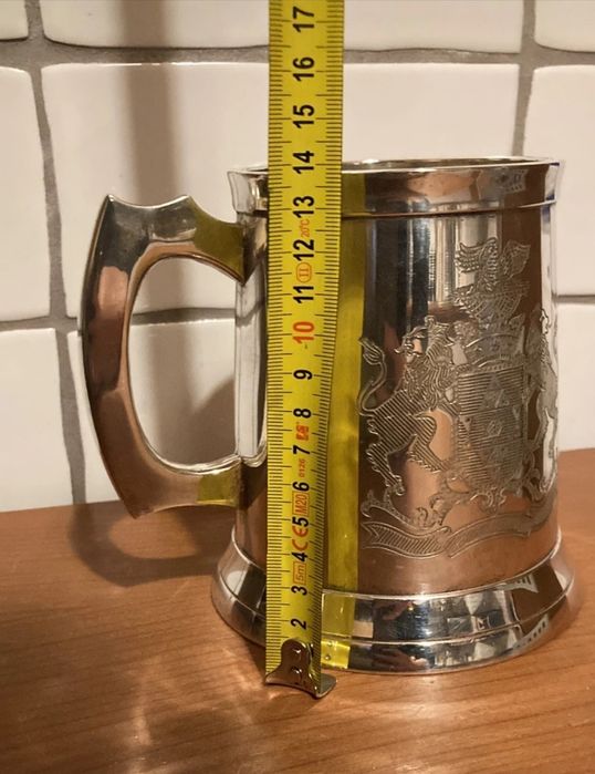 Taça de vinho em PRATA SHEFFIELD do séc.18 com brasão do Rei Jorge lll