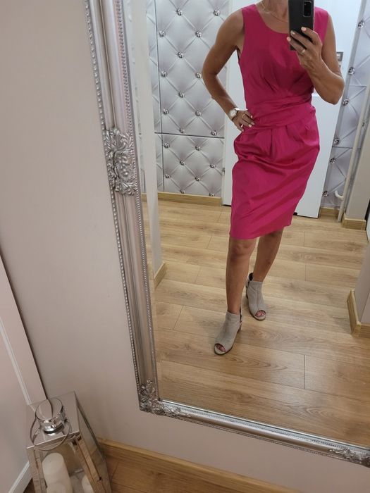 Jedwabna sukienka koktajlowa m