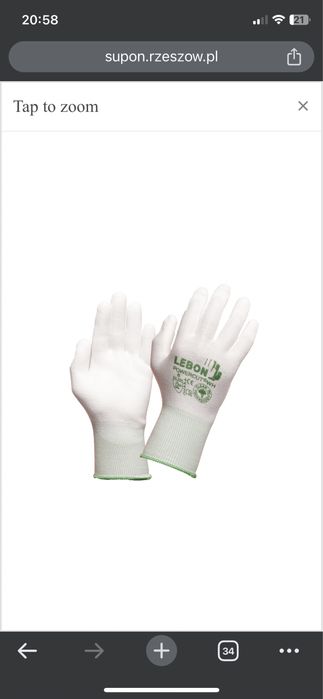 Rękawice antyprzecięciowe robocze bhp,POWERCUT/WH powlekane poliuret