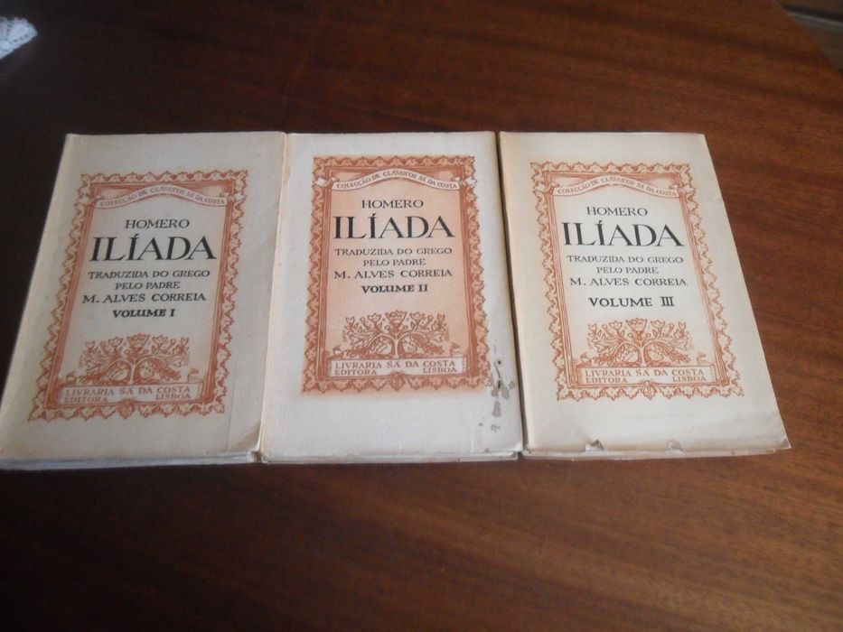"ILÍADA" 3 Volumes de Homero