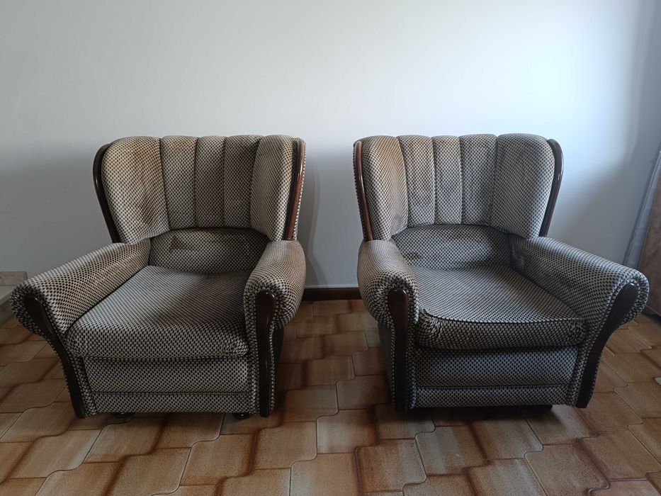 Sofá Cama com 2 cadeirões