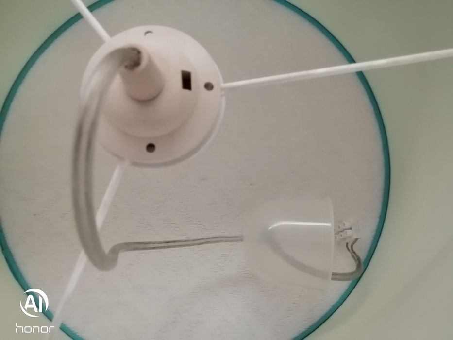 Candeeiro azul muito bom estado