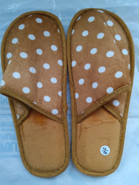 Kapcie damskie pluszowe