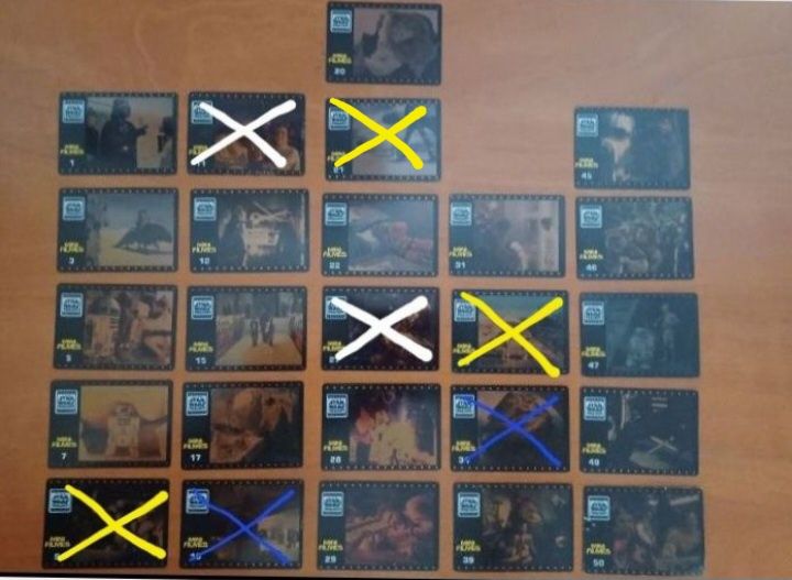 18 Mini Filmes da Star Wars Trilogy da Matutano