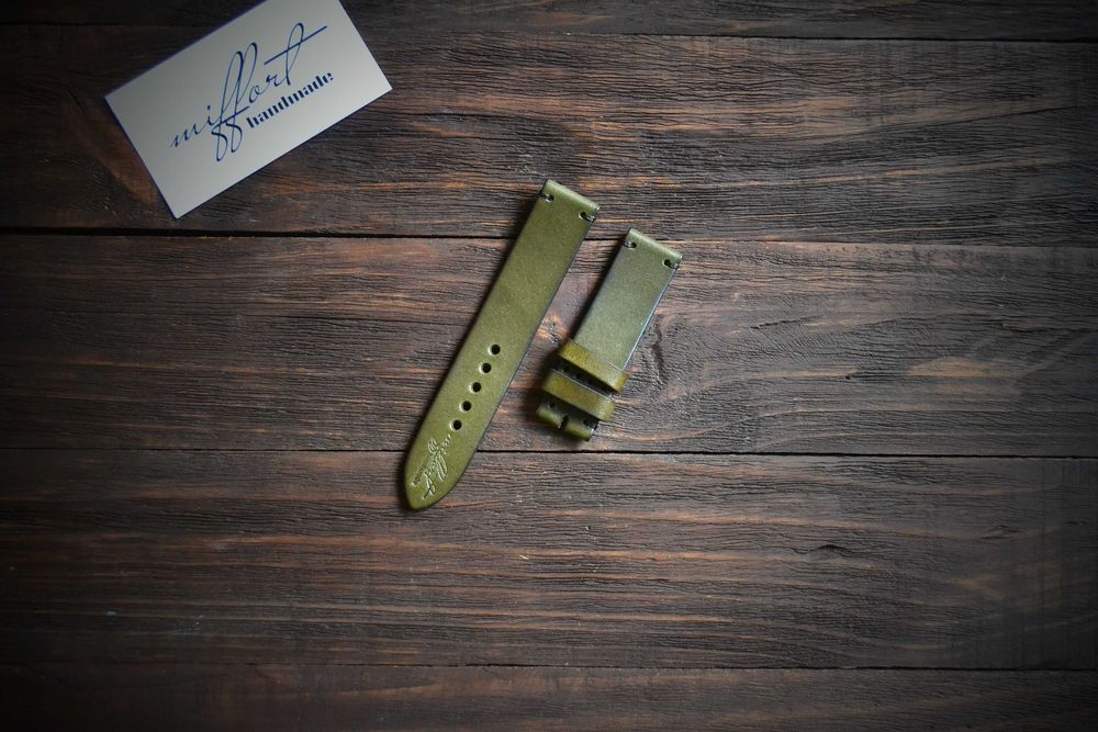 Кожаный ремешок для часов, hand made. Днепр