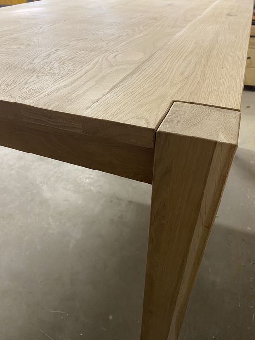 Stół dębowy prostokątny 140x90 cm salonu jadalni lite drewno wosk
