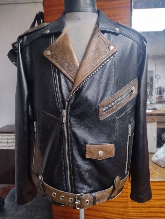 Чоловіча шкіряна куртка