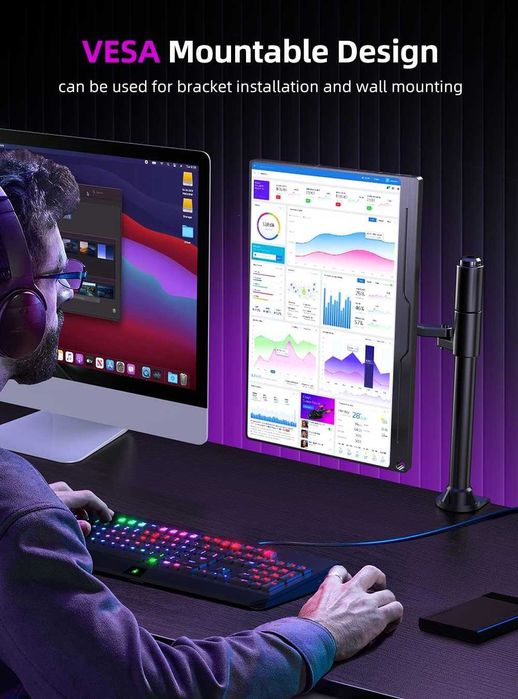 Monitor Portátil UPERFECT 4K 15.6" - Ecrã UHD IPS