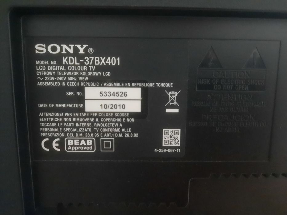 TV Sony 37" + Box Tanix + Comando