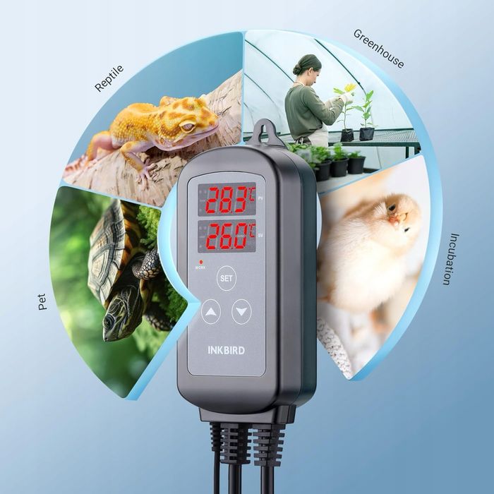 Termostat Inkbird ITC-2T regulator temperatury