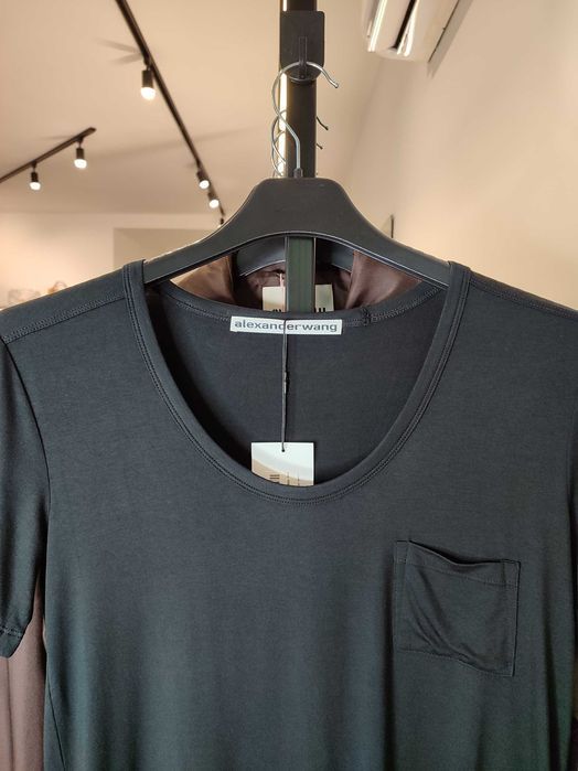 Футболка Alexander Wang Classic Pocket Tee Black