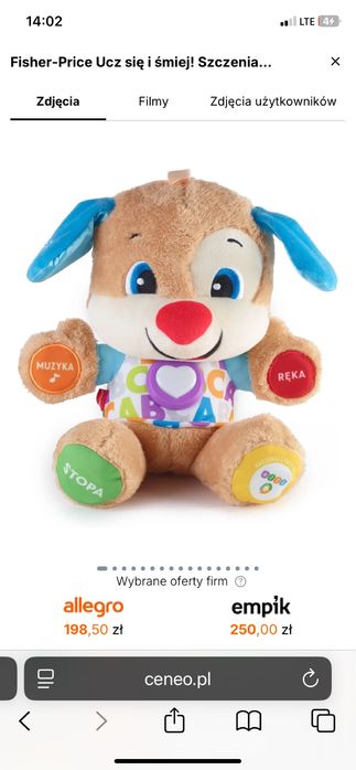 Miś interaktywny Fisher - Price