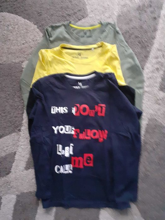 Bluzy chłopięce 3 szt. rozm.164