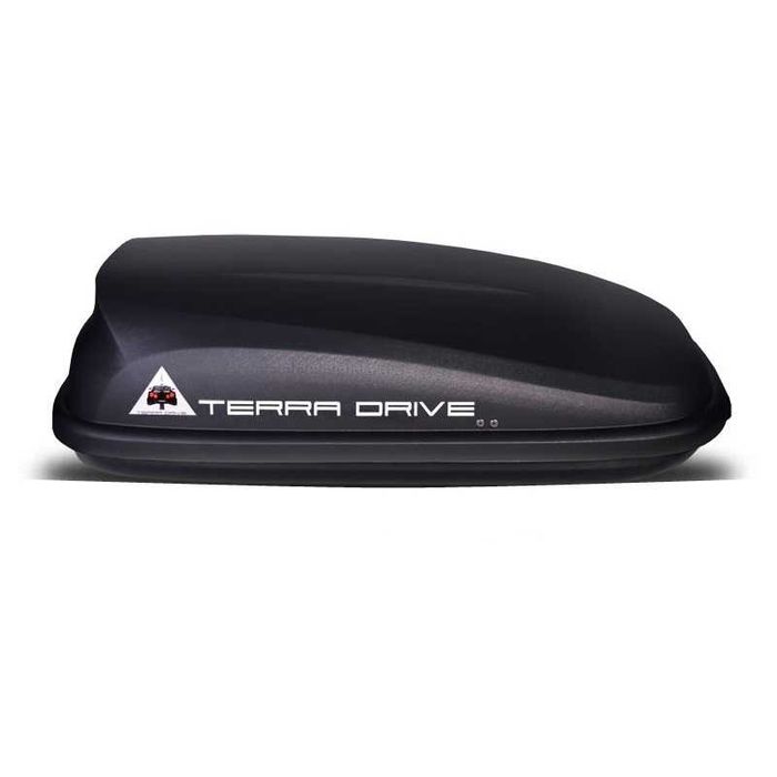 Автобокс багажник Terra Drive 320 чорний/сірий