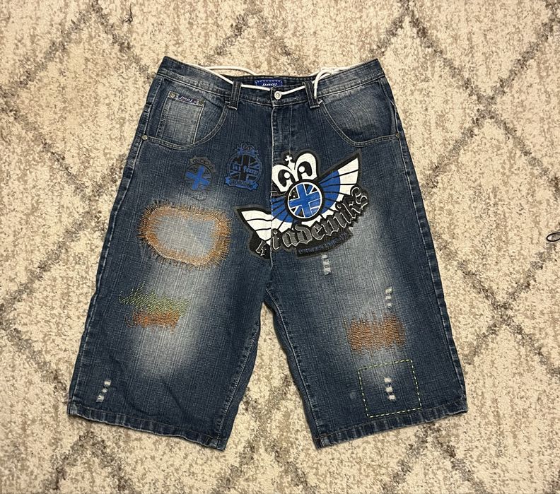 Широкі джинсові шорти y2k archive