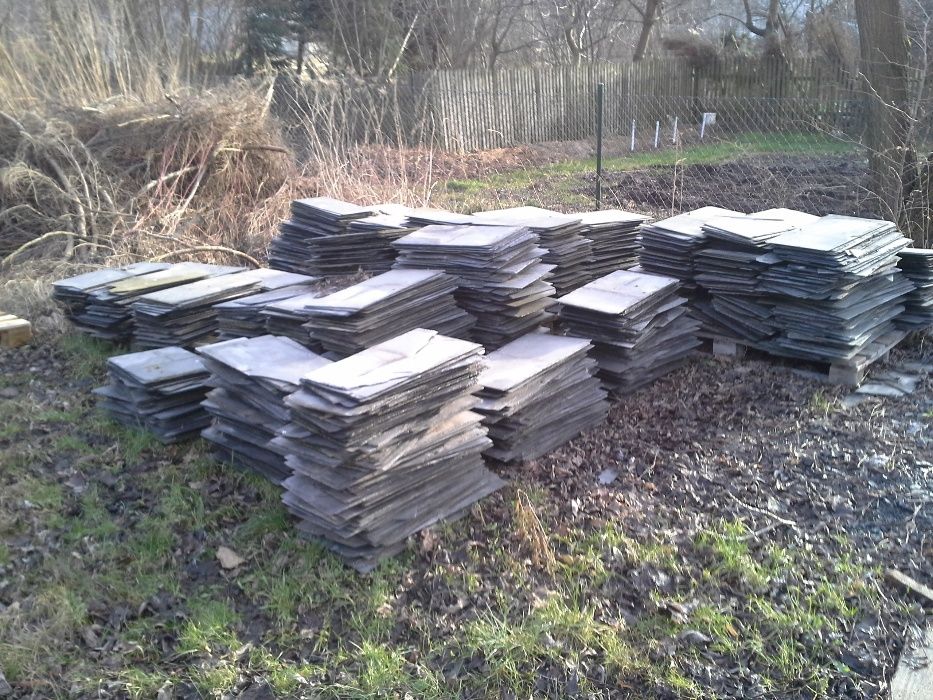 Łupek dachowy bazaltowy stary przedwojenny  30x56cm,30x60,35x60