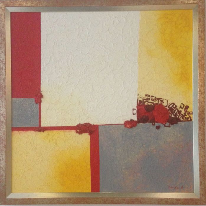 Картина 90х90, олійна фарба, абстракція