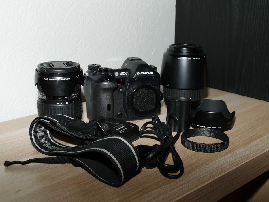 Aparat lustrzanka Olympus E-1 Kodak ccd komplet