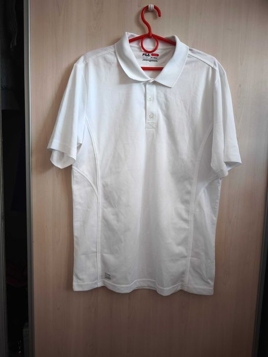 Koszulka polo, biała, rozmiar M, marka Fila