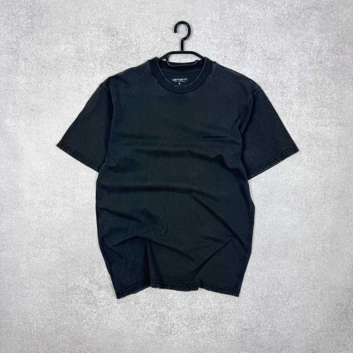 Стильна чоловіча графітова футболка carhartt s/s ashland script t-shir
