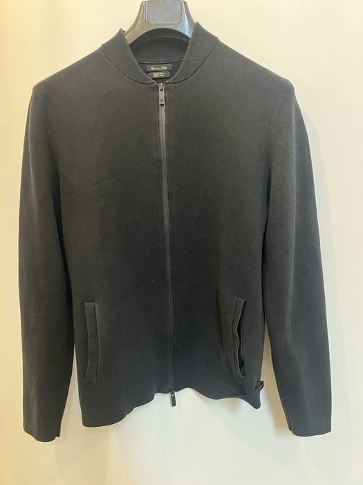 Чоловіча кофта Massimo Dutti на блискавці, чорна, оригінал