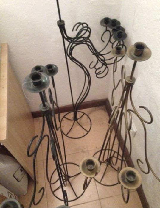 Candelabro Castiçal antiquário antigo raro