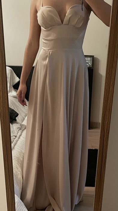 Vestido Cerimónia Beje