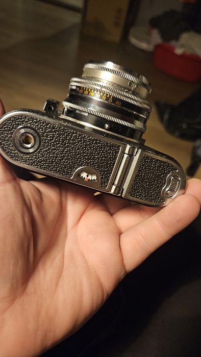 aparat Voigtländer Vitomatic IIb obiektyw Color-Skopar 2.8/50 oraz mig