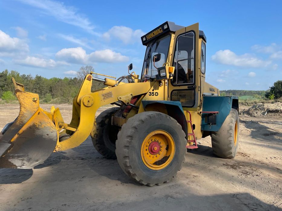 Ładowarka Hanomag 35D szybkozłącze widły