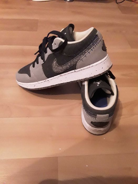 Кросівки Nike Air Jordan 1 Low SE Crater Black Grey 25 см по устілці