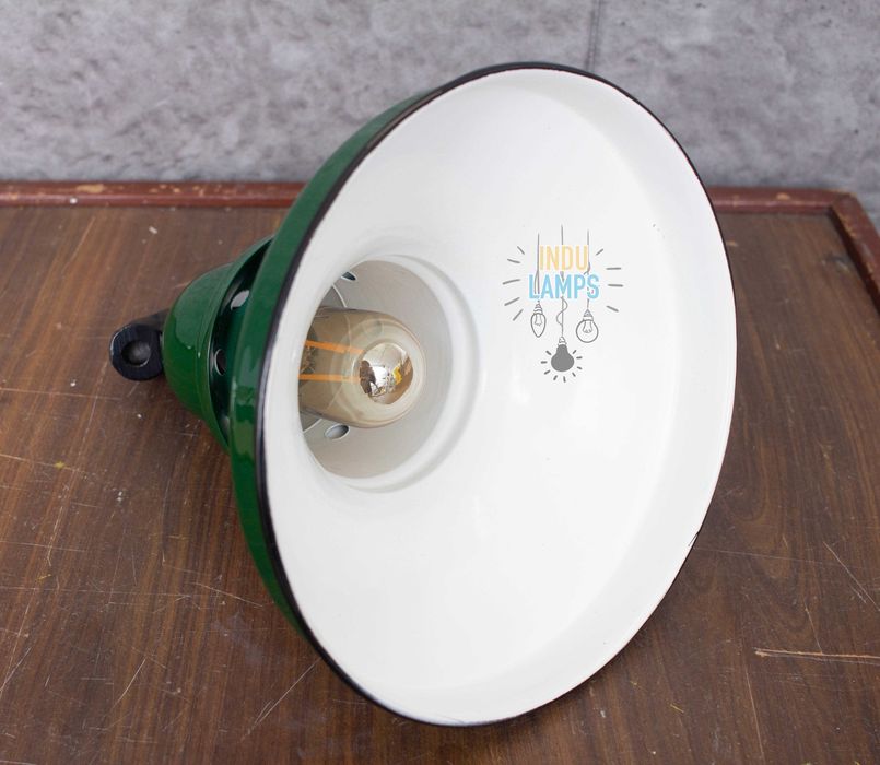 Lampa emaliowana LOFT przemysłowa fabryczna