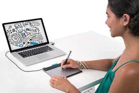 Mesa gráfica Wacom Intuos®: Creative Pen & Touch Tablet (S) + Software64283824181761124