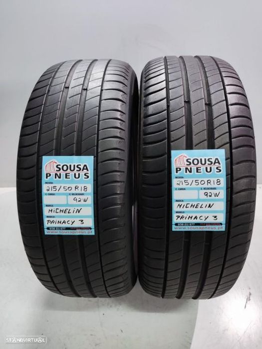 2 pneus 80% de piso 215-50r18 michelin oferta dos portes 120 EUROS