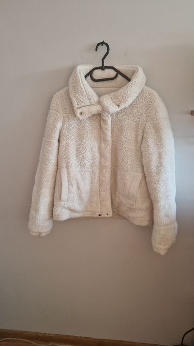 Kurtka dwustronna futerko kożuszek guess oryginalne białe cieple