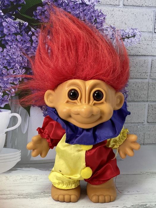 Вінтажна фігурка троля-клоуна Russ Trolls