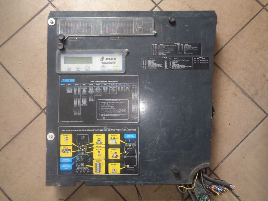 Panel sterowania systemem J-PLEX JOHNSTON zamiatarka SWEEPERS jOHNSTON 5000