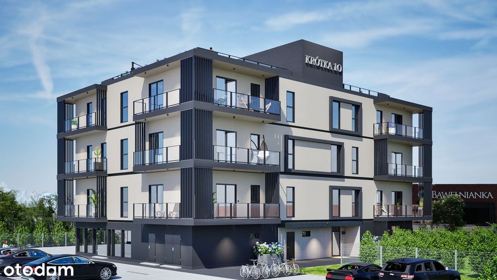 2 pokoje z balkonem | 43,87 m² | centrum | Krótka 10