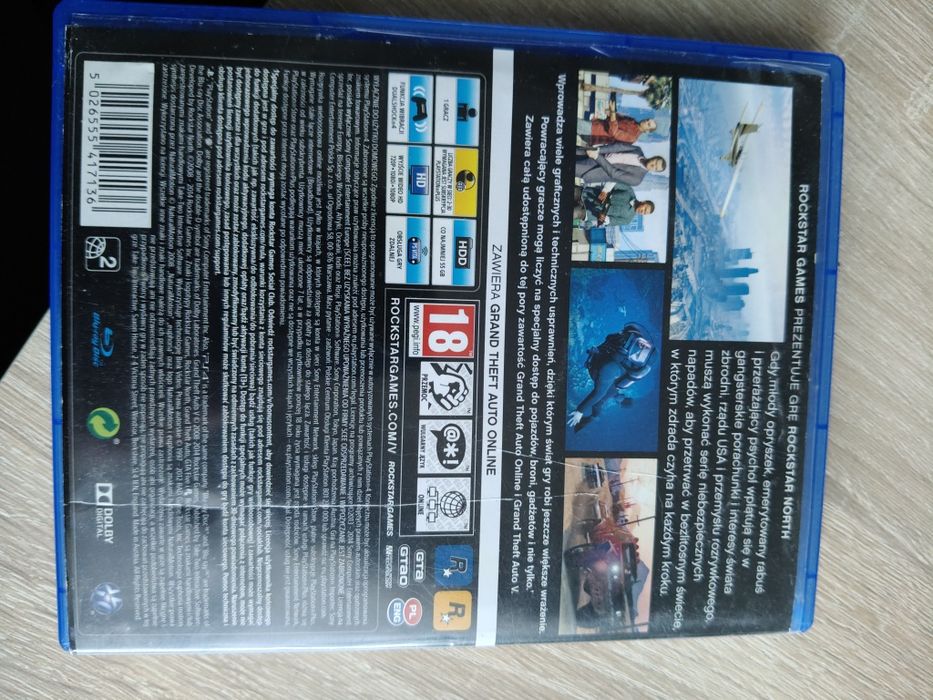 Gra Grand Theft Auto V PS4