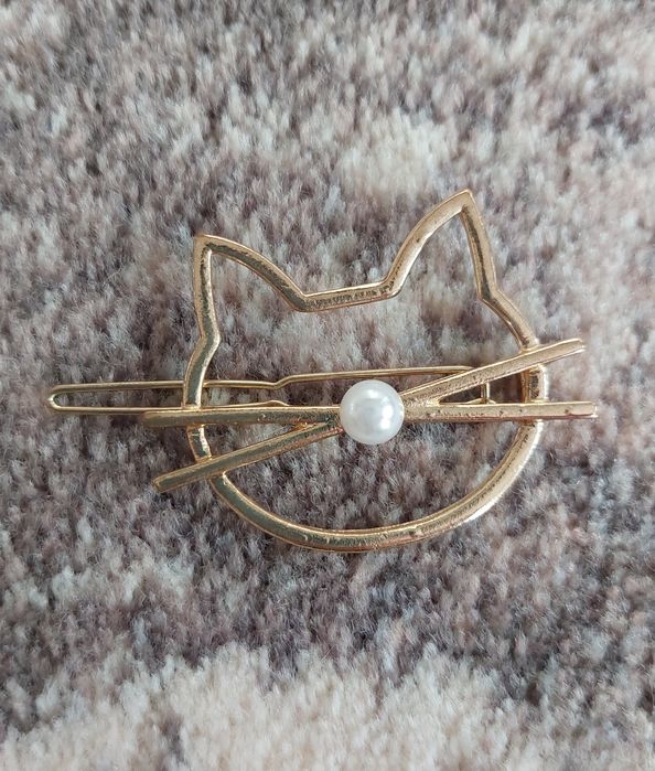 Spinka do włosów kot NOWA