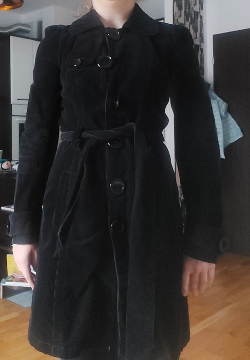 Sztruksowy płaszczyk roz. XS