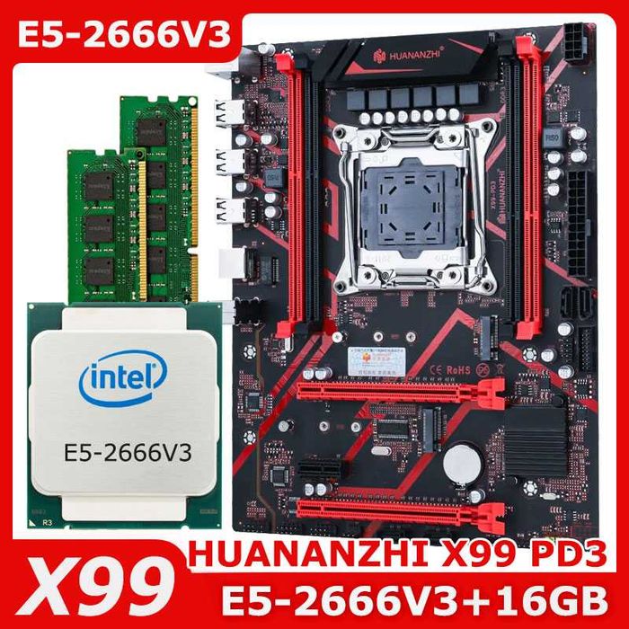 HUANANZHI X99 PD3 / E5-2666V3 / 16 GB ddr3