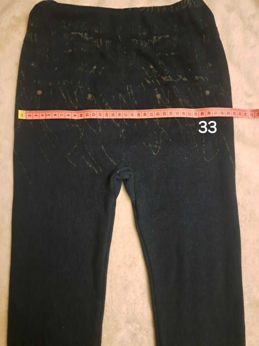 Legginsy grube granatowe