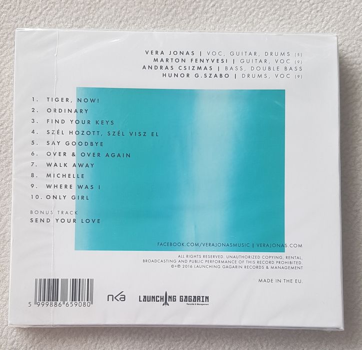 CD Vera Jonas Experiment "Tiger, now!" NOWA