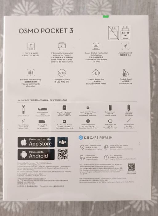 DJI Osmo Pocket 3 Creator Combo – NOVO E SELADO