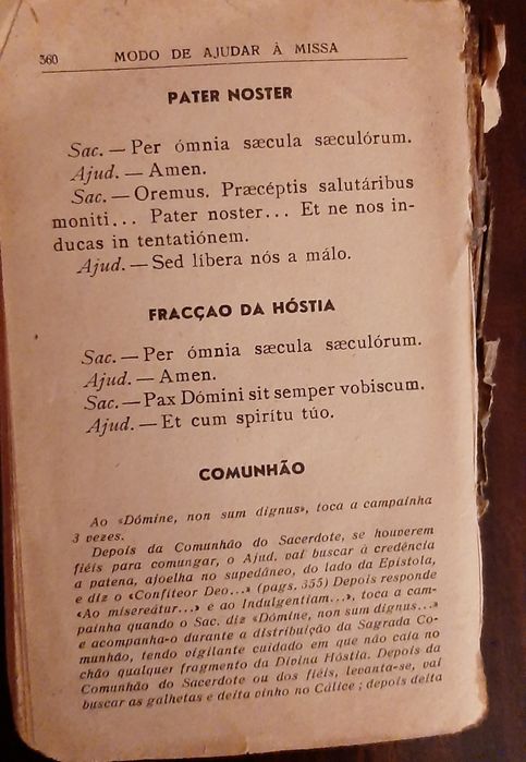 Missal romano de domingos e festas 1953 para restauro