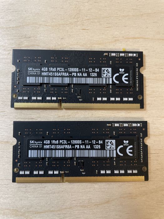 Pamięć RAM 2x4GB DDR3 z iMac 2015 – łącznie 8GB