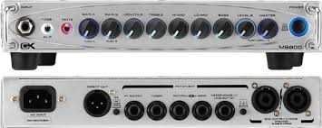 Gallien Krueger MB-800 Bass Amp Head + GK Bag + cabo Speak-on